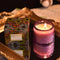T-shin Embosse Scented Candle Glass in Jar,230G Perfume Floral Soy Wax Aroma Candle