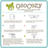 OsoCozy (1 Dozen) 27.5 30.5 Inches, 100% Bleached Birdseye Flat Cloth Diapers - x One-Layer Flat Cloth Baby Nappies