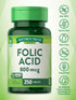 Nature's Truth Folic Acid 800 mcg | 250 Tablets | Vegetarian, Non-GMO & Gluten Free Supplement