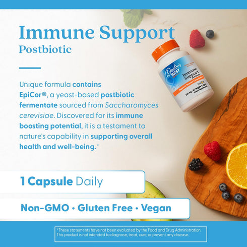 Doctors Best Immune Support Postbiotic, Vegan, Non-GMO, Gluten Free, 60 Veggie Caps, Supports Immune Function