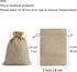 Tendwarm 20 Pcs Mini Size Burlap Gift Bags, 3x4 Inch Drawstring Linen Jewelry Bags for Wedding Party Favors