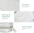 Teircno Tampon Holder for Purse - Portable Tampon Storage Bag with Zipper - Period Bags for Women (Silver)