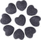 rockcloud Black Lava Rock Stone Heart Shape Pocket Stones Dyed Lava Rocks