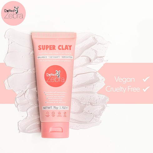 Super Clay Face Mask, 2.7 oz - Nourishing Face Mask with Kakadu Plum, Magnesium, Zinc, and Silica