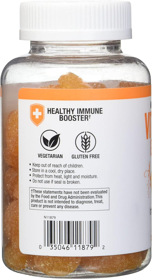 NutritionWorks Vitamin C 250 mg Gummies, Supports Immune Health, 60 Gummies with Potent Antioxidants