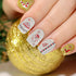 TailaiMei 24 Sheets 3D Christmas Nail Art Stickers Decals, Self-Adhesive Glitter Nail Decorations for Santa Claus