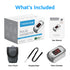 SPA30, SpO2 ThermoBio Fingertip Pulse Oximeter Blood Oxygen Saturation Monitor, Fast Reading Oxygen Meter with Clear