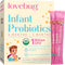 Lovebug Award Winning USDA Organic Probiotic for Infants | Ages 0-6 Months | Helps with Colic, Reflux, Diarrhea,