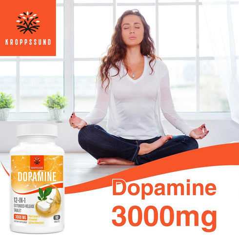 Kroppssund Natural Dopamine Supplement, 90 Tablets, 2 Bottle