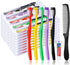 20Pcs Disposable Toothbrushes with Toothpaste and Comb, Travel Kit for Guests, 5 Colors, Individually Wrapped