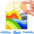 PHIELEY Activities for Dementia Patients, 20 Pieces Wooden Puzzles Game for Seniors, Colorful
