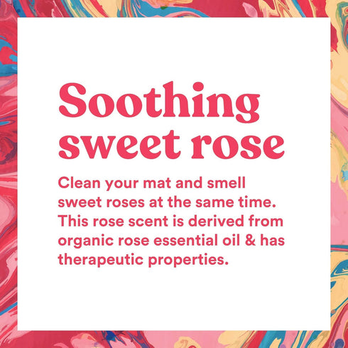 ASUTRA Yoga Mat Cleaner Spray (Soothing Sweet Rose) - 4 fl oz, Organic Essential Oils, Deep-Cleansing for Fitness Gear