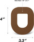SIMPATCH Adhesive Patch for OmniPod - Pack of 25 - Available in Multiple Colors (Brown)