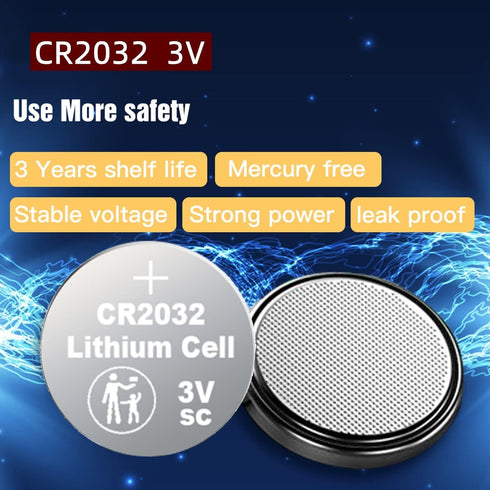CR2032 Battery 20 Count - 3V Lithium Button Cell Coin