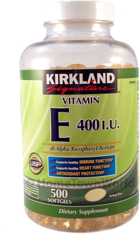 Vitamin E 400 IU, 500 Softgels, Supports Healthy Immune Function
