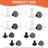 High Heel Protectors, 8 Pairs Heel Stoppers & Repair Caps, 4 Sizes Shoe Heel Cover for Women, Perfect for Weddings,