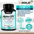 Alpha GPC Choline Supplement 600mg - Highly Purified Source of Choline, 180 Veggie Capsules for Cognitive Enhancement