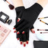 Syhood 3 Pair UV Gloves for Nail Lamp, UPF50+ UV Fingerless Protection Gloves for Manicures