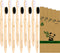 Virgin Forest Bamboo Toothbrushes, Eco Friendly BPA Free Soft Bristles, Biodegradable Natural Wooden Toothbrushes, Set