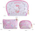 Cosmetic Big Makeup Bag - Kitty Cat Toiletry Bag for Women - Lady Gift Valentine's Day Gift (HappyTime-3PCS)