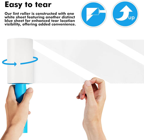 Extra Sticky Lint Roller Refills, Mega Value Set 999 Sheets for Pet Hair Removal, Dog and Cat Lint Remover
