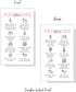 Manicure and Pedicure Aftercare Client Instruction Cards, Nail Salon 50 pk, Minimalist Pink for Nail Techs