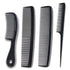 Mars Wellness 4 Piece Professional Comb Set - Black USA MADE Fine Pro Tail Combs for Men and Women