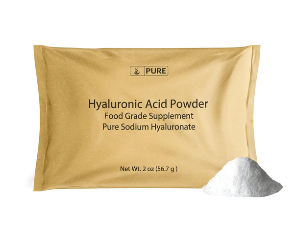Pure Original Ingredients Hyaluronic Acid (2oz) - Water Soluble Fine Powder