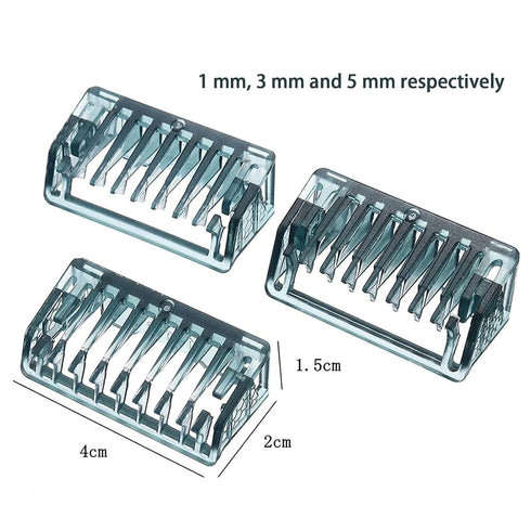 Shaver Head Comb for Solo Electric Shaver, Replacement Blades, 3 PCS with Brush