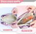 Magic Sequin Travel Cosmetic Bags - Reversible Glitter Makeup Organizer Bag for Women (Pink)