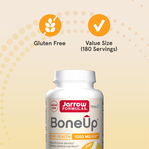 Jarrow Formulas BoneUp, 360 Capsules, For Bone Support & Skeletal Nutrition, Gluten Free, Non-GMO