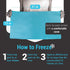ICEWRAPS 12"x21" Extra Large Ice Pack with Soft Fabric Cover - Reusable Clay Ice Pack for Physical Therapy