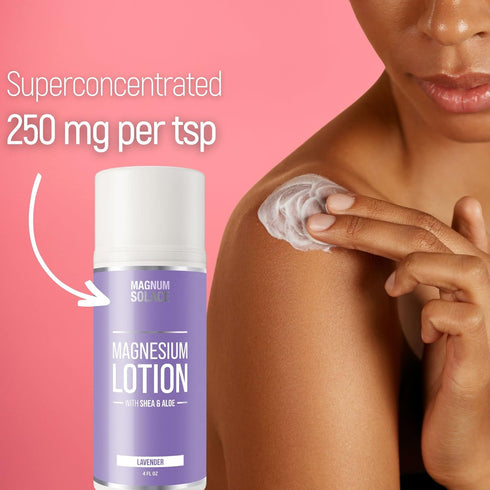 Super Concentrated Magnesium Lotion with Aloe & Shea - Lavender Scent for Kids