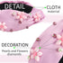 Pink Knotted Headband for Women Girls, Cute Flower Sparkle Rhinestone Headbands Floral Jeweled Wide Knot Twisted Hairband Fashion Spring Hair Accessories for Kids Holiday Gift 1PCS