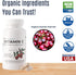 OPTIVIDA Vitamin C Plant-Based Complex - 60 Serv. Natural Organic Acerola Cherry Extract for Immune Support & Healthy
