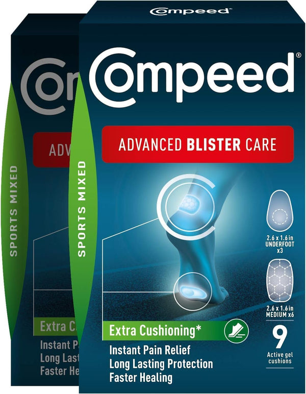 Advanced Blister Care Sports Mixed 9 Count (2 Packs)