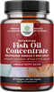 Omega 3 Fish Oil Supplement, 2000 mg per Serving, EPA DHA Fish Oil, Immune Booster Brain Vitamins, Mood Boost, Liver