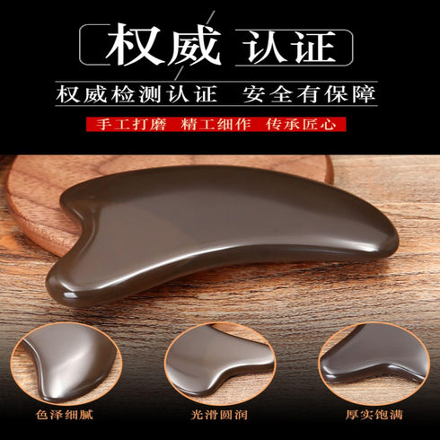 Piegricdiat Portable Massager Gua Sha Facial Back Shoulder Massager Natural Facial Gua Sha Scraping Massage Tool, Neck