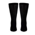 Truform Comfort Crew Diabetic Socks for Men and Women - Mid Calf, Black, Small