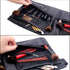 Professional Portable Makeup Brush Waist Bag Case, Foldable Cosmetic Brush Pouch with Multi Pockets