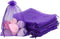 100pcs Organza Pouch Bag Drawstring 6"x9" 16x22cm Strong Gift Candy Bag for Jewelry Party Wedding Favor (Purple)