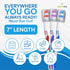 Bulk Toothbrush Pack with Covers, Premium Quality Individually Wrapped Colorful Brushes, Medium Soft Bristles (25)