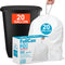 Reliable1st 20 Gallon Heavy Duty 1.2 Mil THICK Compatible with Glad 20 Gallon
