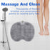 SZZYXD Shower Foot Scrubber Mat Back Washer Exfoliating Bath Wash Pad Wall Mounted Slip Suction Cups for Use in Cleaner