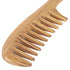 Onedor Handmade 100% Natural Green Sandalwood Hair Combs - Anti-Static Natural Hair Detangler Wooden Comb