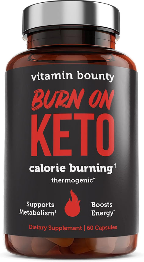 Vitamin Bounty Burn On Keto Multivitamin, Nutritional Support with Magnesium, Potassium, and MCT, 60 Capsules