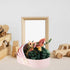 HOOWIFFY Packaging Cradle Bouquet Box Pink Flower Wrapping Box Fresh Florist Bouquet for Shower and Monthly Celebration