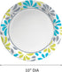 Genuine Joe Printed Paper Plates, 10" Diameter, Pack of 125