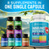 Immune Support 8 in 1 Capsules, Zinc, Vitamin D3, Vitamin C, Elderberry, Echinacea, Ginger, Turmeric, 180 Count