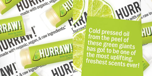 Hurraw! Lemon, Orange, Lime Lip Balms, 3 Pack Bundle: Organic, Vegan, Cruelty Free